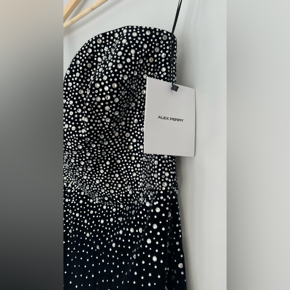 Alex Perry / Crystal Velvet Mini Dress / Size 8 & 10 🩵 Today special 🩵 - Picture 7 of 11